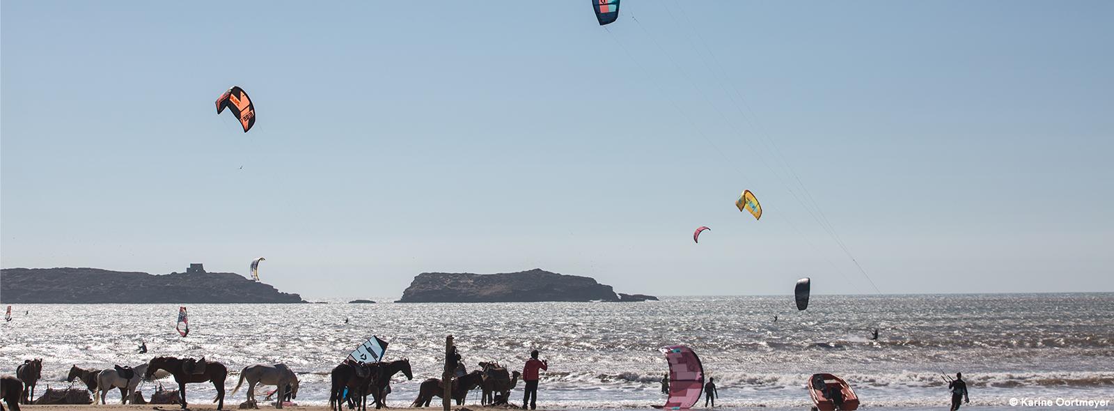 Bienvenue sur le spot de kitesurf et de windsurf sur Essaouira au Maroc