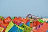 Plage d'aile de kite au Cap Vert sur le spot de Sal Santa Maria au centre ION CLUB de Santa Maria 
