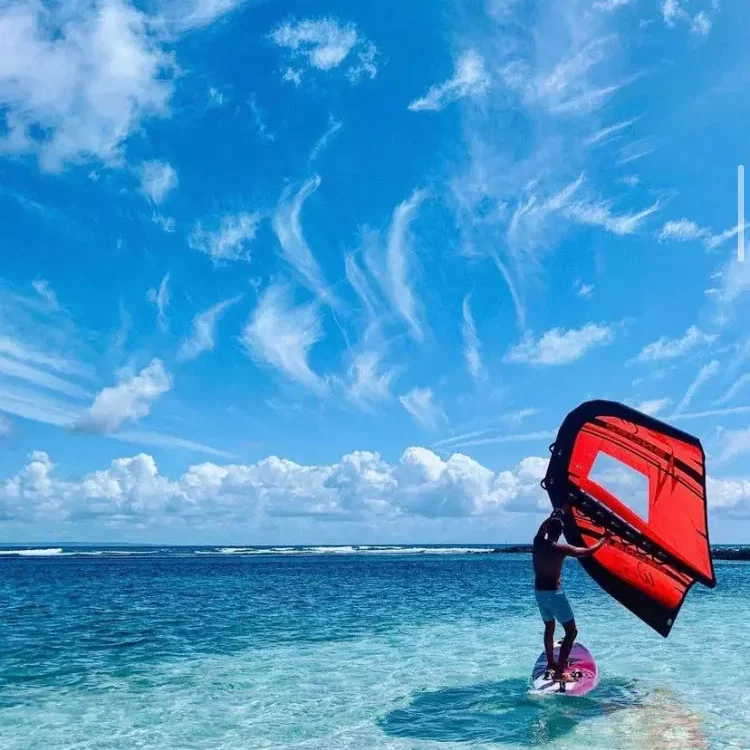 Sainte-Anne, Guadeloupe ocean wingfoil